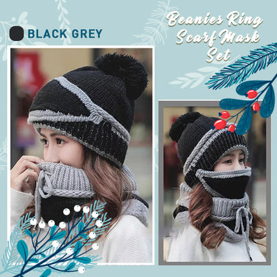 2019 Korean 3PCS Women Winter Beanie Set