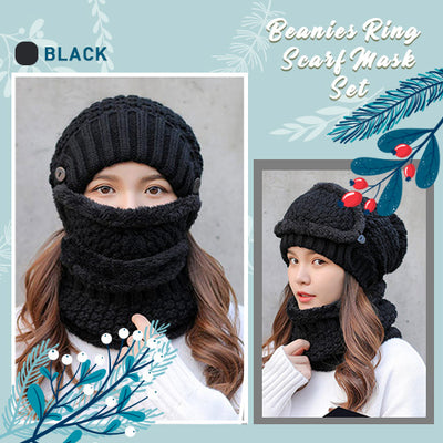 2019 Korean 3PCS Women Winter Beanie Set